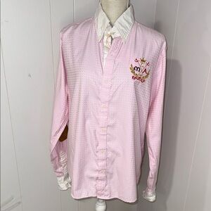 Pink Embroidered womens Shirt